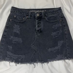 black denim skirt